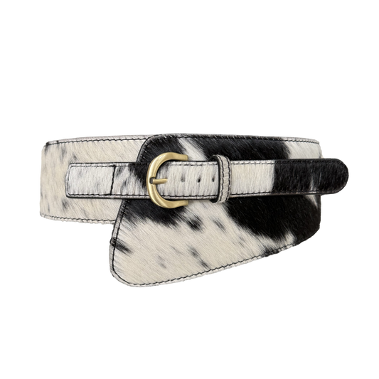 Savanna Cow Print Black