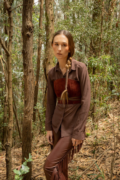 Candelaria Top Burgundy