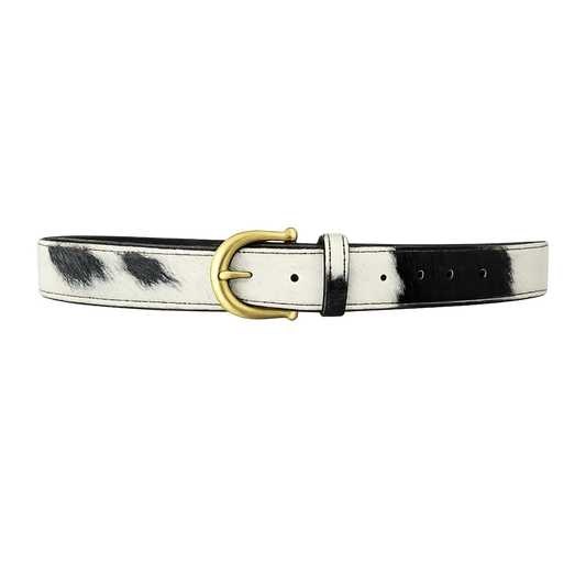 Savanna Thin Cowprint Black — frente