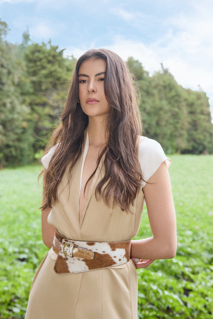 Savanna Cow Print Black